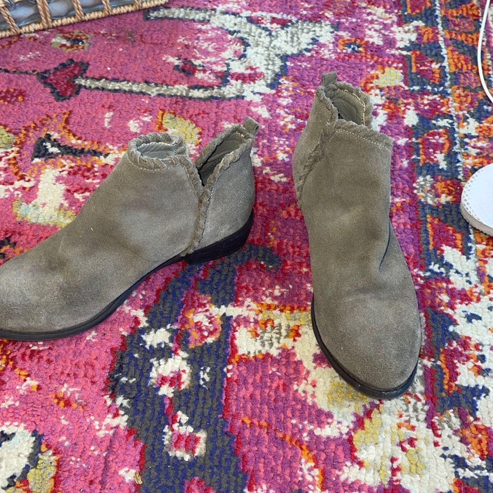 Gray booties